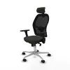 Office Chair with Headrest Jorquera Piqueras y Crespo 3D086N2 Black