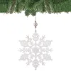 Christmas tree ornament, star, snowflake pendant 13 cm