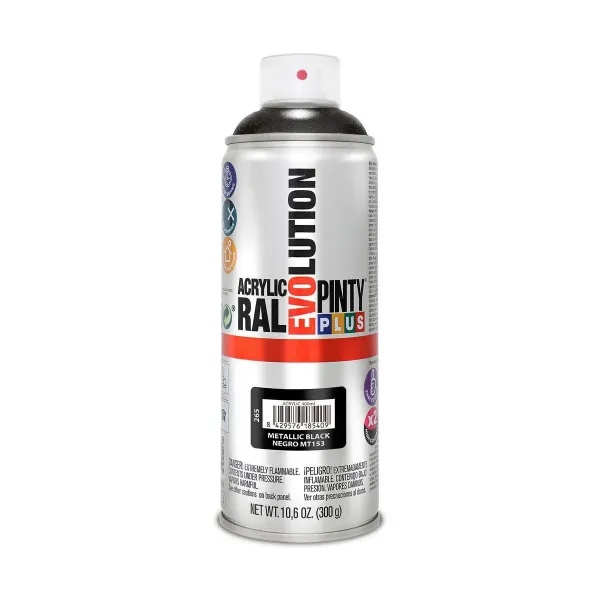 Pintyplus Evolution MT153 metallikvärv 400 ml must