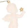 Christmas Decor Springos CA0757 7 cm Metal Angels Set of 3 pcs.