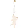 Christmas Decor Springos CA0757 7 cm Metal Angels Set of 3 pcs.