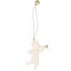 Christmas Decor Springos CA0757 7 cm Metal Angels Set of 3 pcs.