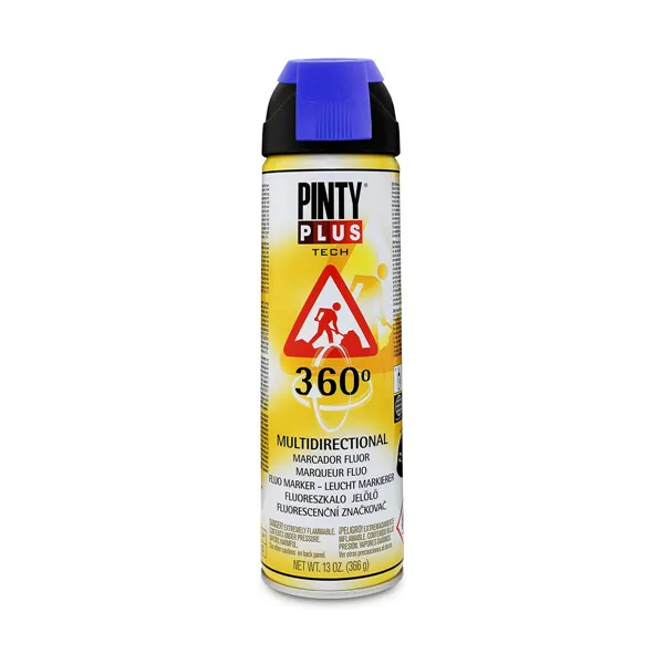 Spray paint Pintyplus Tech T118 360º Blue 500 ml