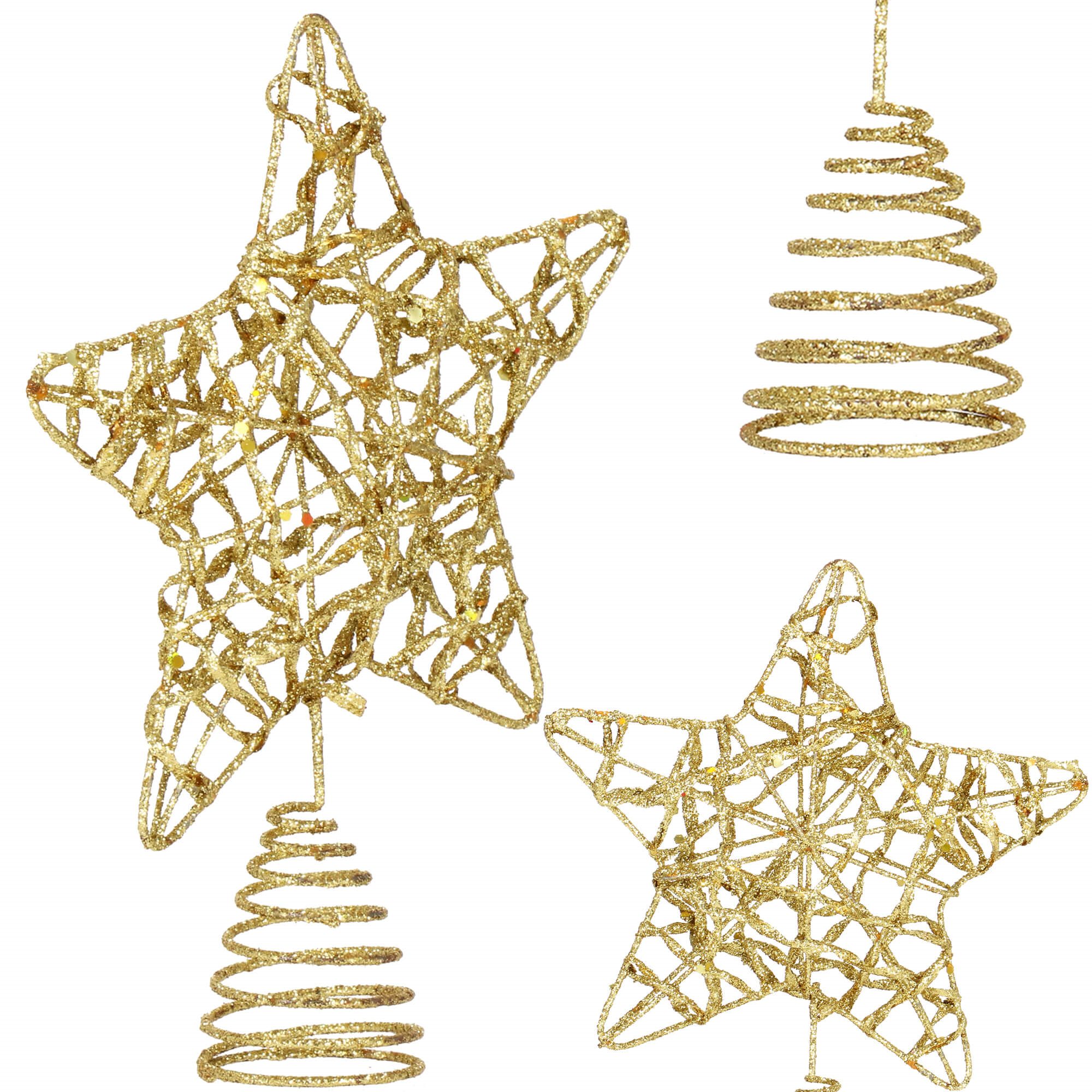 Christmas tree top, gold star Springos CA0785 | Buy online — Megaluks