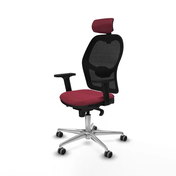 Office Chair with Headrest Jorquera Piqueras y Crespo 2D086G2 Maroon