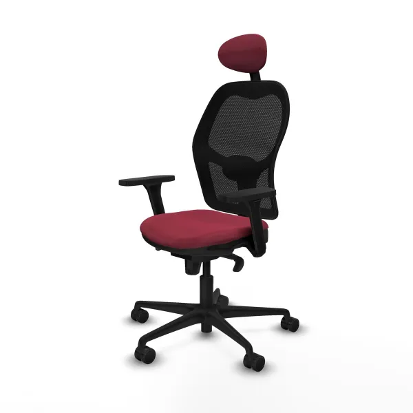 Office Chair with Headrest Jorquera Piqueras y Crespo 3D036N1 Maroon
