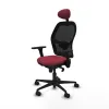 Office Chair with Headrest Jorquera Piqueras y Crespo 3D036N1 Maroon