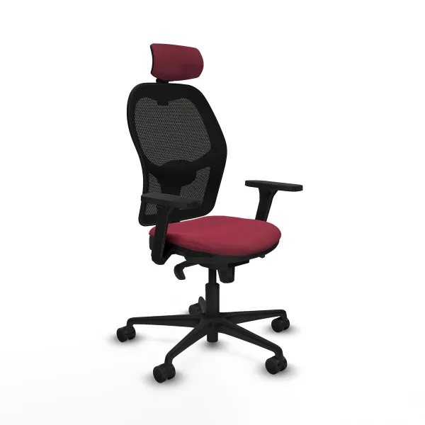 Office Chair with Headrest Jorquera Piqueras y Crespo 3D036N2 Maroon