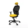 Biroja krēsls ar galvas atbalstu Jorquera Piqueras y Crespo 1D036N1 Dzeltens