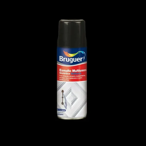 Synthetic enamel paint Bruguer 5197993 Spray Multi-use Black 400 ml Matt