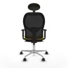 Office Chair with Headrest Jorquera Piqueras y Crespo 1D086N1 Yellow