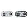 Alarm Clock DKD Home Decor 20 x 6 x 9,5 cm Black White PVC (2 Units)