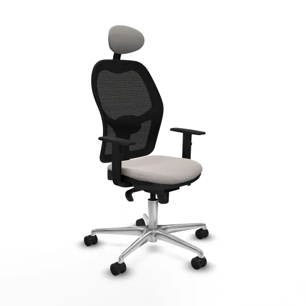 Office Chair with Headrest Jorquera Piqueras y Crespo 1D086N1 White