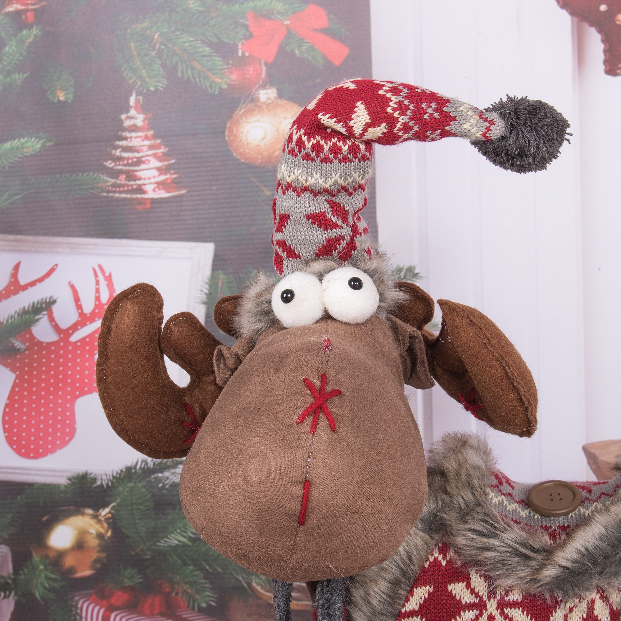 Christmas reindeer Springos CA0107, 84–124 cm