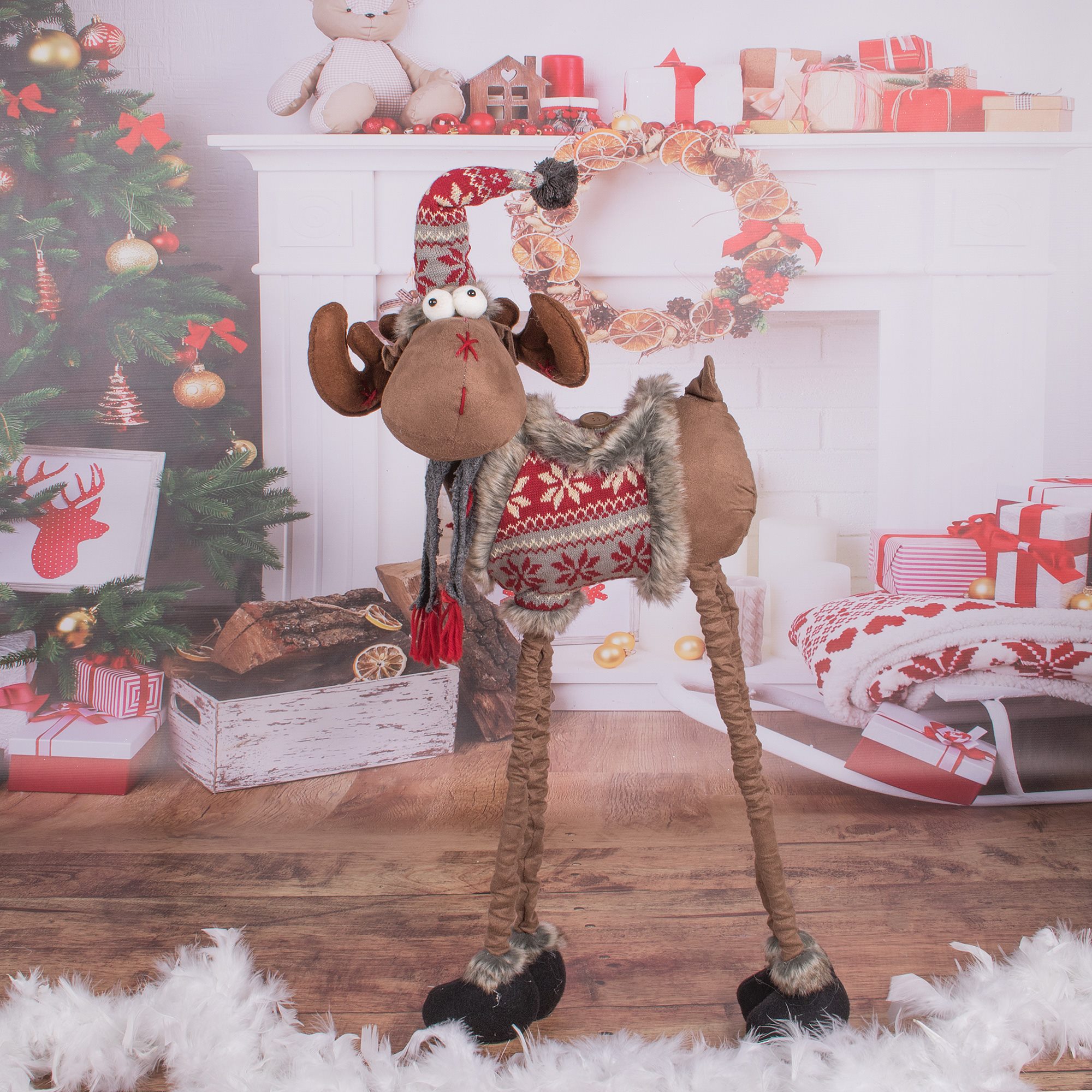 Christmas reindeer Springos CA0107, 84–124 cm