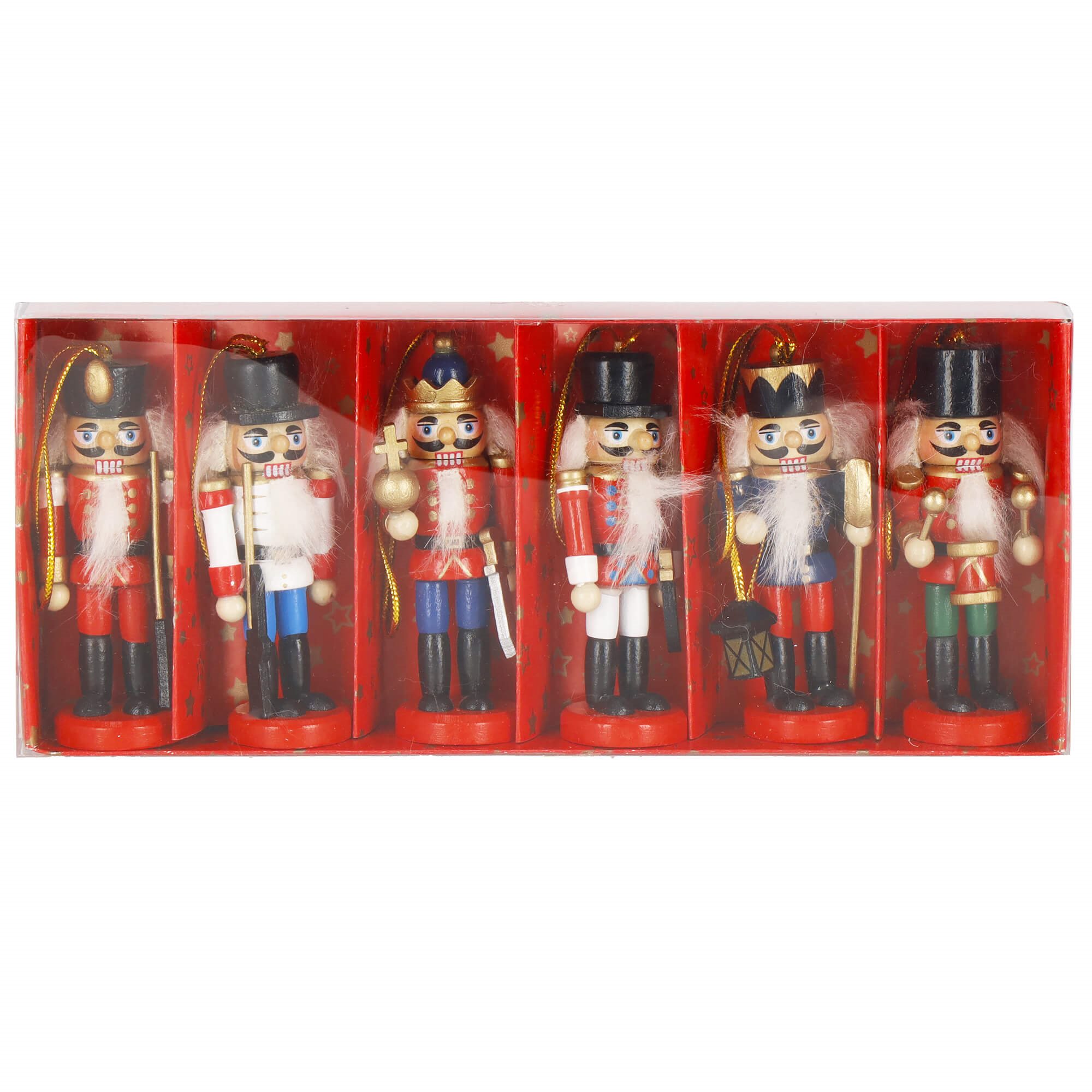 CA1107 CHRISTMAS DECORATION NUTCRACKER 8 CM 6 PCS.