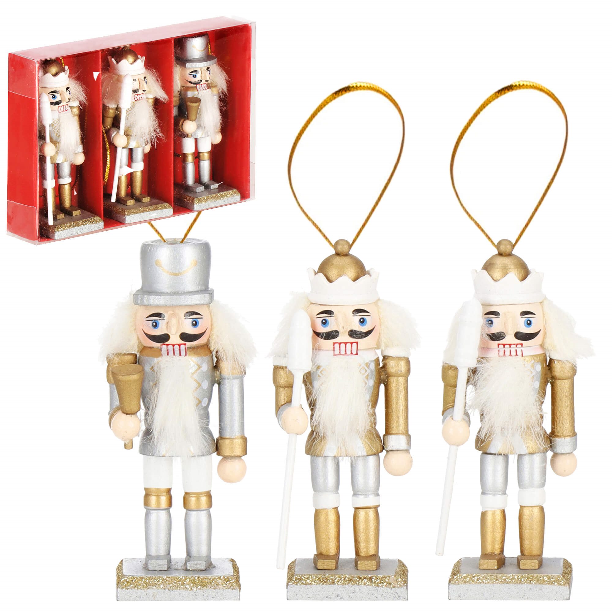 Christmas decoration Nutcracker Spring CA1108 8cm 3 pcs | Buy online — Megaluks