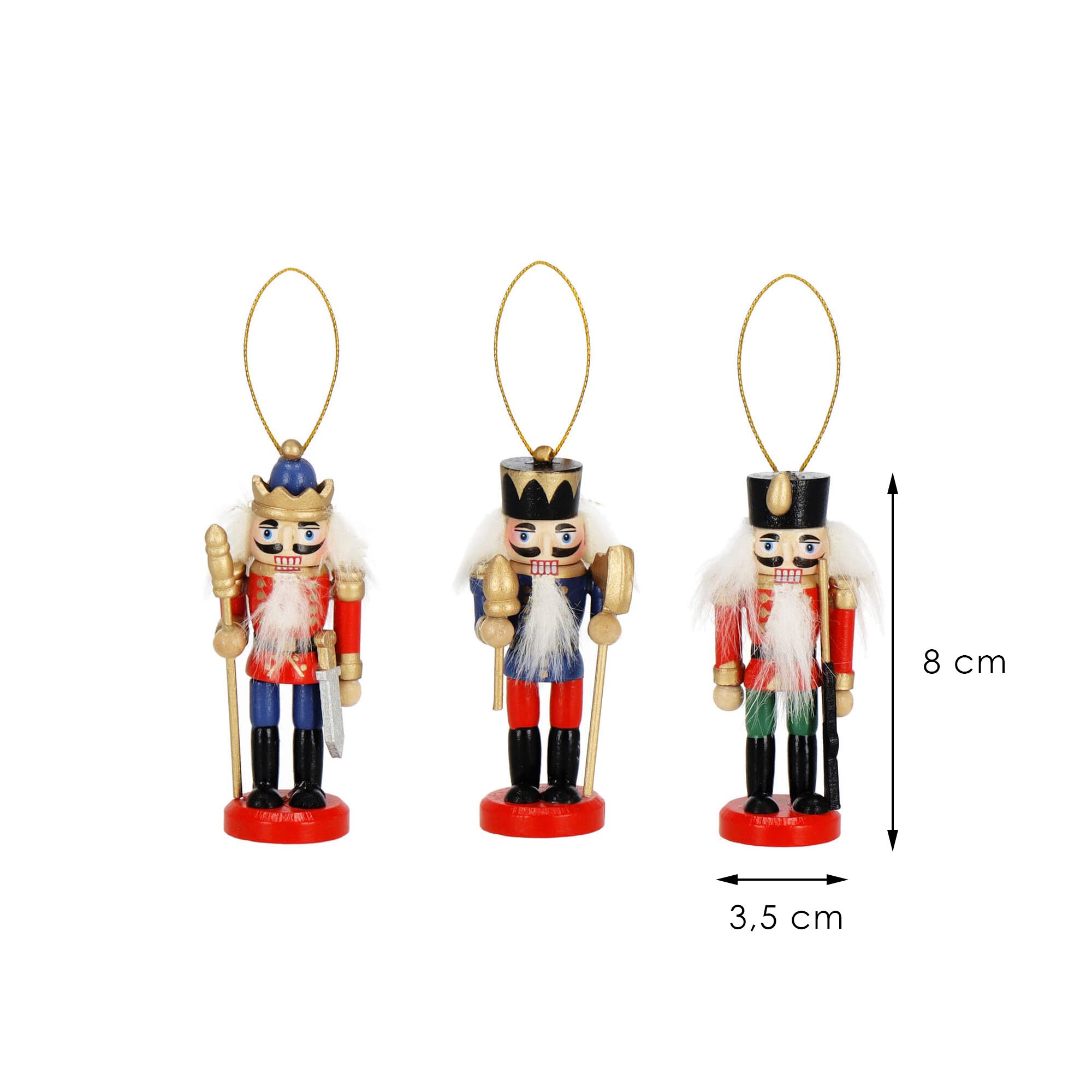 Christmas decoration nutcracker Springos CA1109 8cm 3 p | Buy online — Megaluks