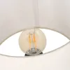 Desk lamp White Golden Cotton Metal Crystal Brass Iron 40 W 220 V 240 V 220-240 V 35 x 35 x 63 cm