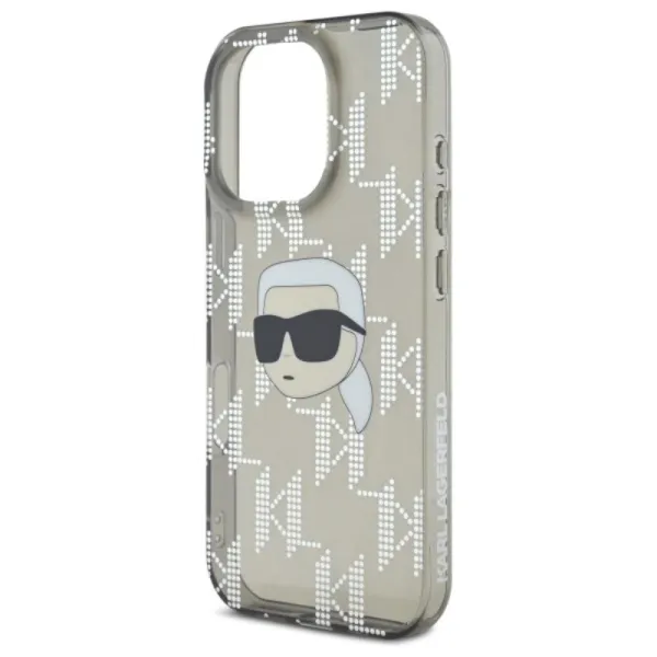 Karl Lagerfeld IML Karl Head Electroplated - Case for iPhone 16 Pro (black)