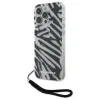 Karl Lagerfeld IML Zebra Pattern & Cord - Case for iPhone 16 Pro (black)