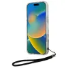 Karl Lagerfeld IML Zebra Pattern & Cord - Case for iPhone 16 Pro (black)