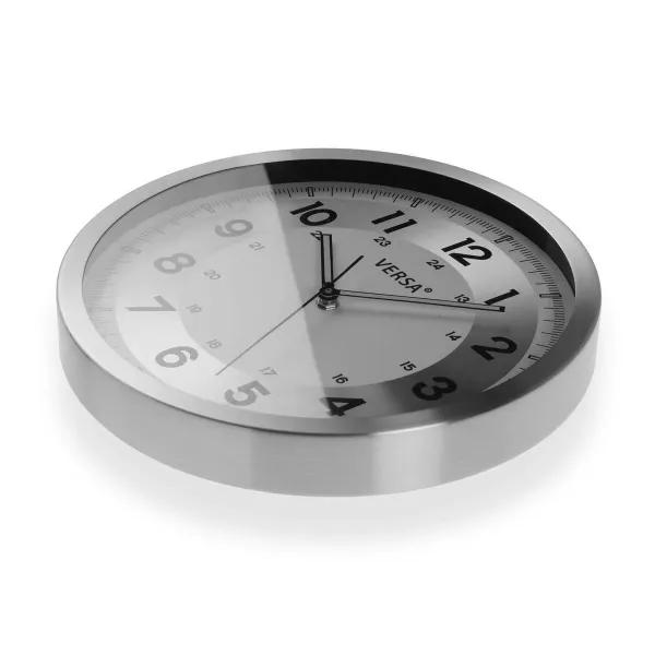 Wall Clock Versa Silver Metal Aluminium Quartz 4,1 x 30,5 x 30,5 cm