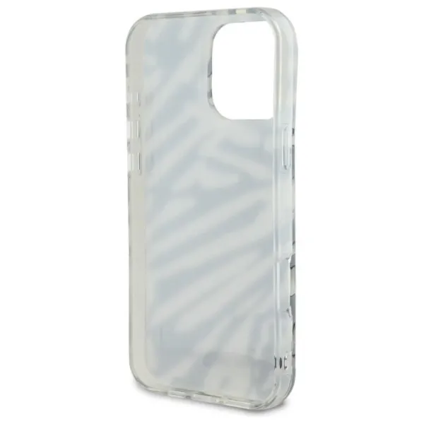 Karl Lagerfeld IML Zebra Pattern & Cord - Case for iPhone 16 Pro (black)