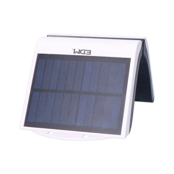 LED Wall Light EDM Solar White Movement Sensor 6500 K 2 W 220 lm