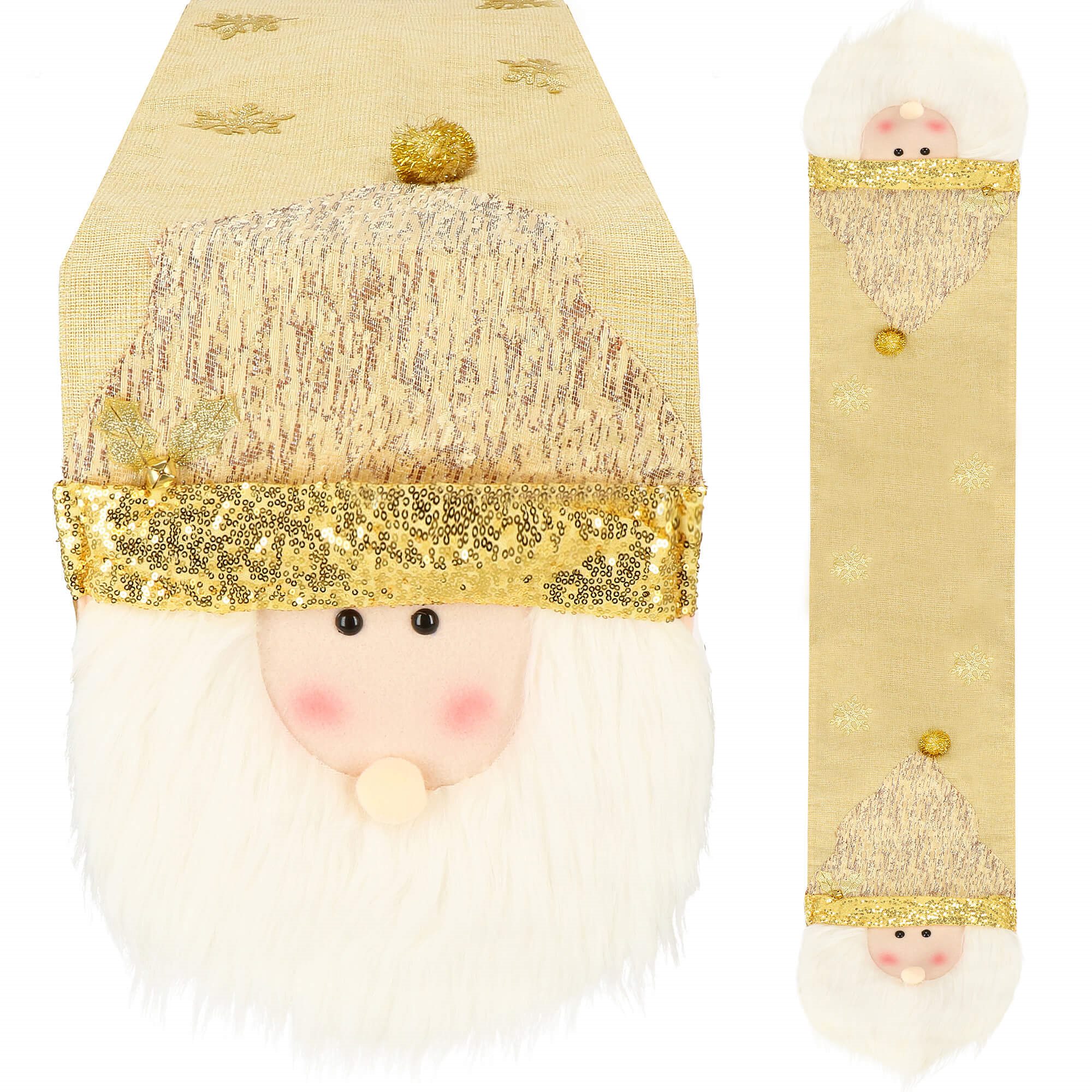 Table runner 205x30 cm, Christmas tablecloth with Santa | Buy online — Megaluks