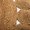 Carpet Versa Ø 120 cm Circles Rattan Jute