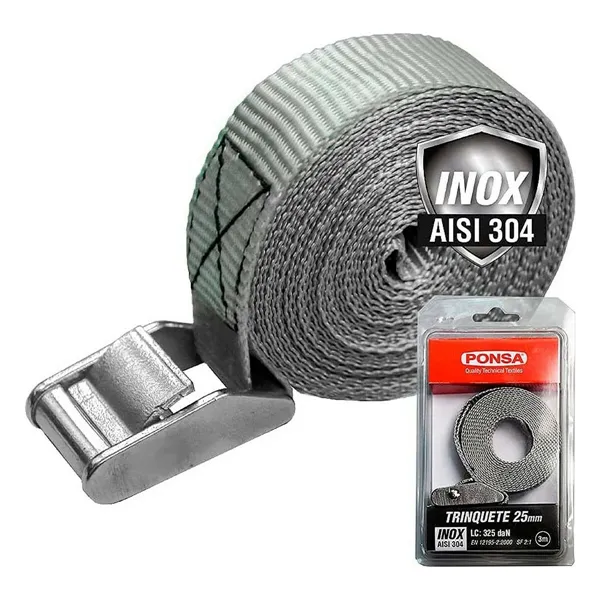 Ratchet Ponsa 027,207,025,503 Grey 25 mm x 3 m