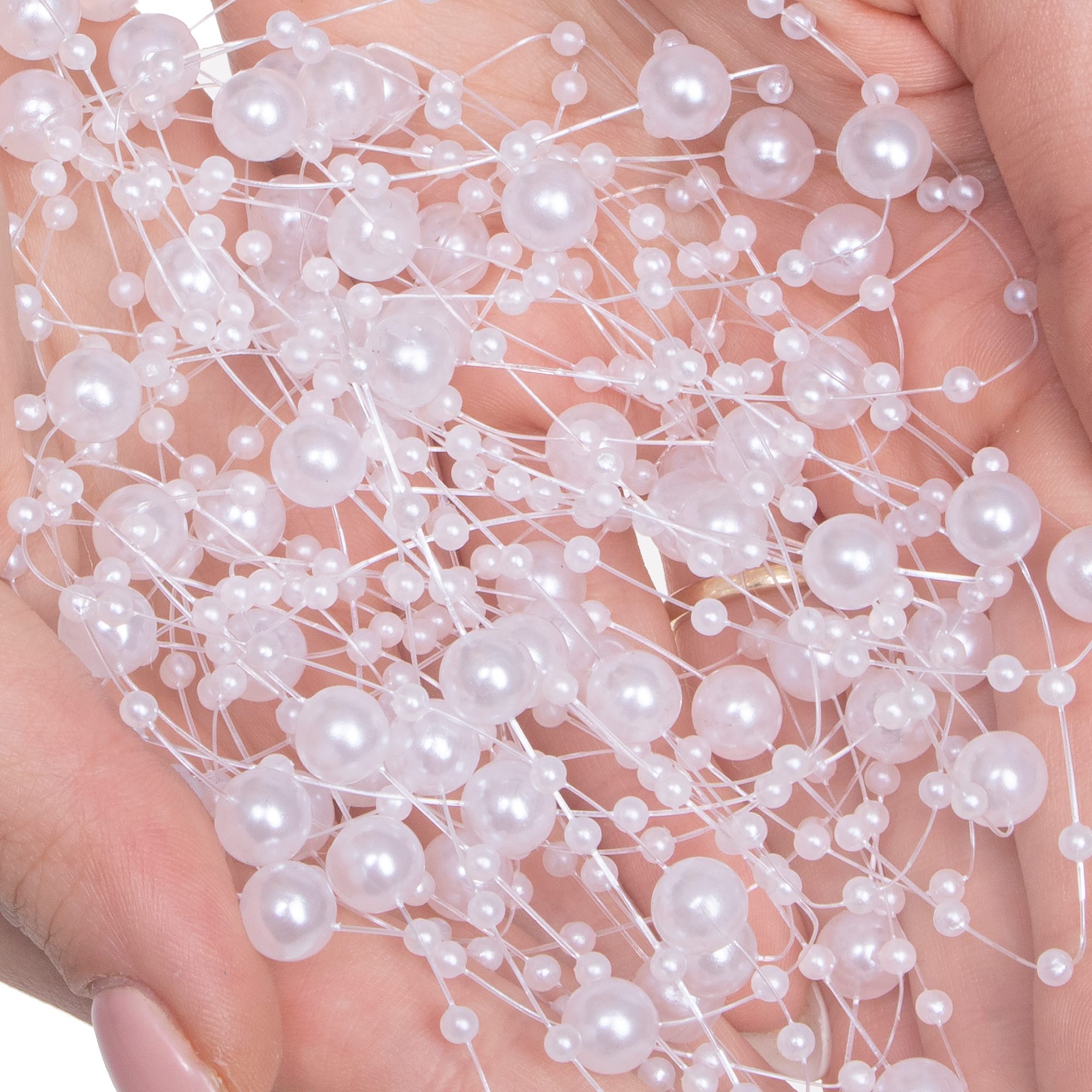 Pearl Garland Springos CA0210, White, Length 5 m | Buy online — Megaluks