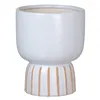 Planter 19,5 x 19,5 x 24 cm Ceramic White