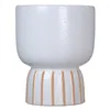 Planter 19,5 x 19,5 x 24 cm Ceramic White