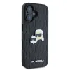Karl Lagerfeld Monogram Karl & Choupette Head Pin - Case for iPhone 16 Plus (black)