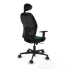 Office Chair with Headrest Jorquera Piqueras y Crespo 1D036N1 Green