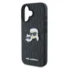 Karl Lagerfeld Monogram Karl & Choupette Head Pin - Case for iPhone 16 Plus (black)