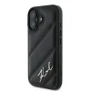 Karl Lagerfeld Quilted Signature - Case for iPhone 16 Plus (black)