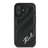 Karl Lagerfeld Quilted Signature - Case for iPhone 16 Plus (black)