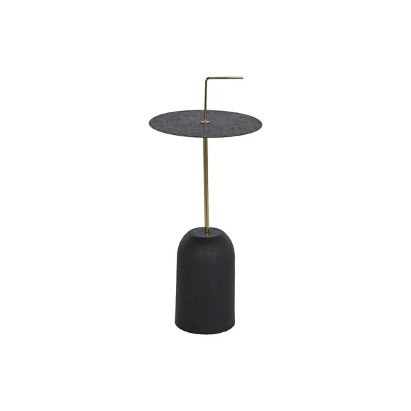 Side table DKD Home Decor 30 x 30 x 68 cm Black Golden Iron