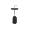 Side table DKD Home Decor 30 x 30 x 68 cm Black Golden Iron