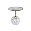 Side table DKD Home Decor 41 x 41 x 47 cm Golden White Iron