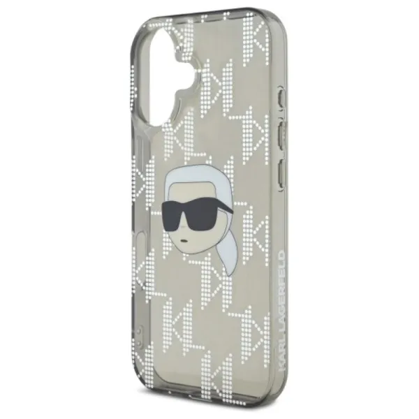 Karl Lagerfeld IML Karl Head Electroplated - Case for iPhone 16 (black)