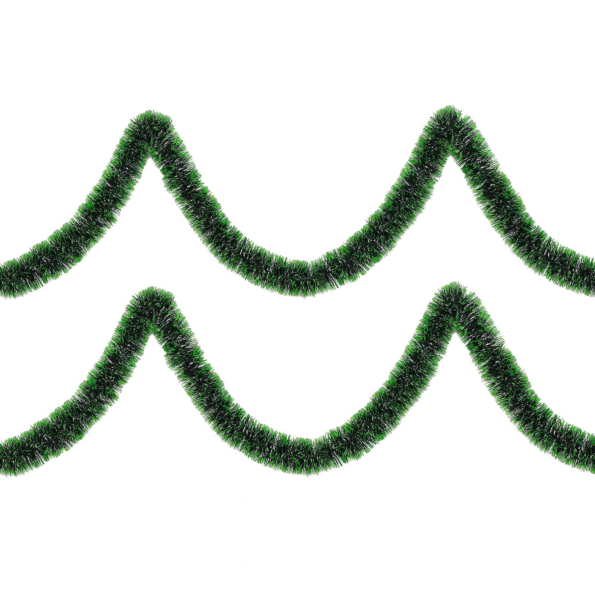 Christmas tree chain 6m shaded green, Christmas tree garland, diameter 7cm