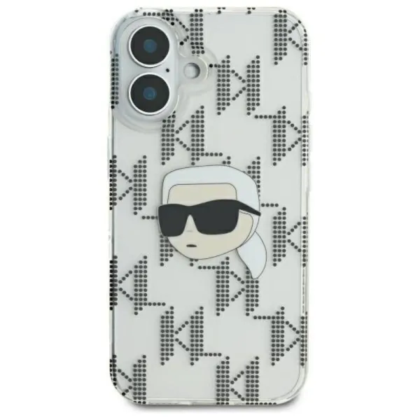 Karl Lagerfeld IML Karl Head Electroplated - Case for iPhone 16 (transparent)