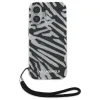 Karl Lagerfeld IML Zebra Pattern & Cord - Case for iPhone 16 (black)