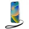 Karl Lagerfeld IML Zebra Pattern & Cord - Case for iPhone 16 (black)