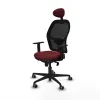 Office Chair with Headrest Jorquera Piqueras y Crespo 1D036G1 Maroon