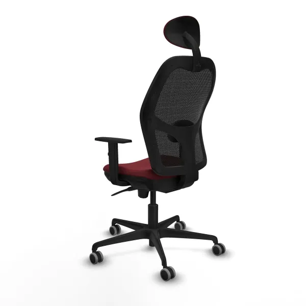 Biroja krēsls ar galvas atbalstu Jorquera Piqueras y Crespo 1D036G1 Sarkanbrūns